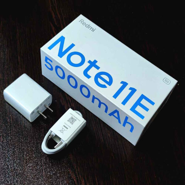 شارژر اورجینال 22.5w شیائومی به علاوه کارتن NOTE 11E و کابل