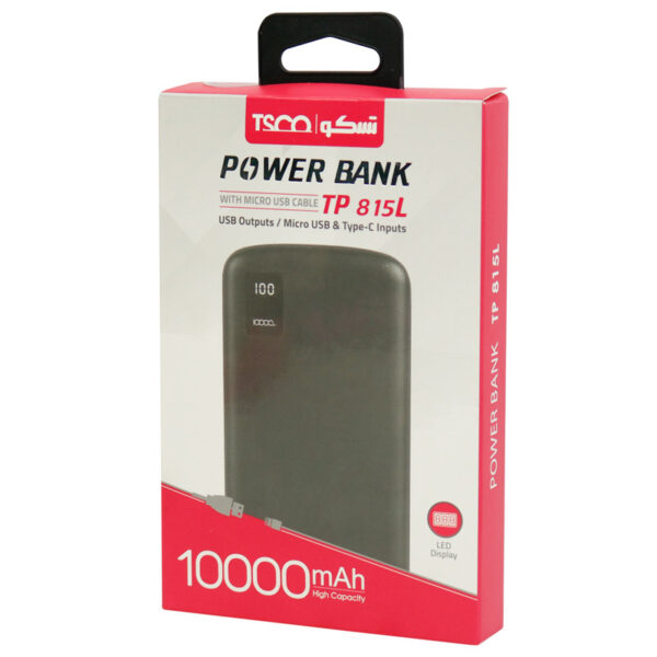 پاور بانک تسکو مدل TP815 ظرفیت 10000mah